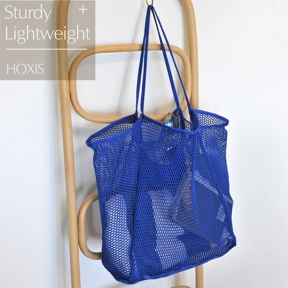 Mesh Beach Tote Womens Shoulder Handbag - Picture 2 of 7